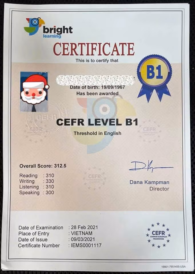Những thông tin chưa từng tiết lộ về đường dây cấp chứng chỉ tiếng Anh không có giá trị sử dụng ảnh 4 Hé lộ thông tin đường dây cấp chứng chỉ ngoại ngữ tiếng Anh không có giá trị sử dụng -1