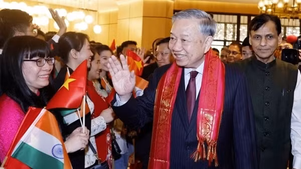 Tổng Bí thư, Chủ tịch nước Tô Lâm bắt đầu thăm cấp Nhà nước Cộng hòa Ấn Độ