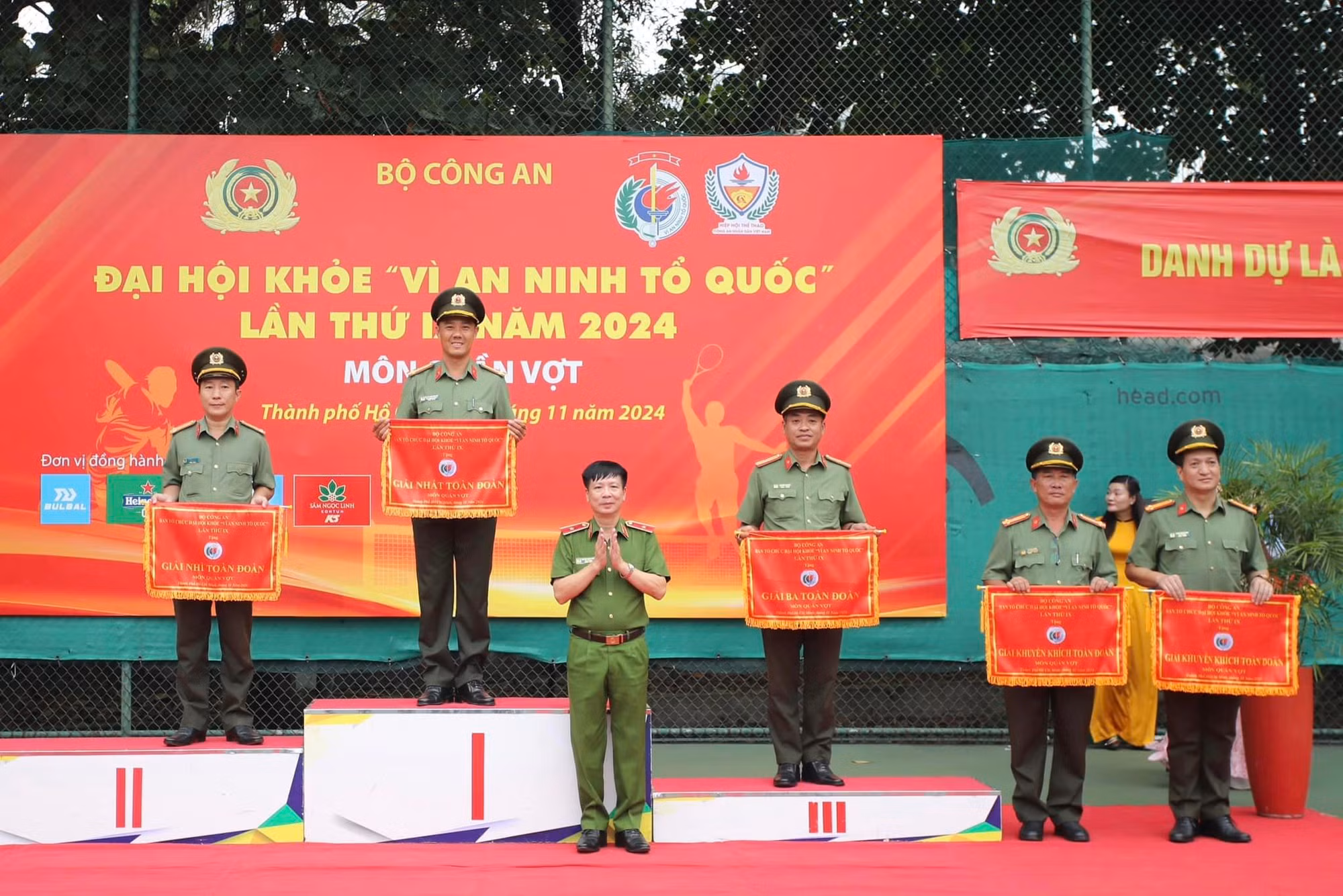 Công an tỉnh Đắk Lắk giành giải Nhất toàn đoàn môn quần vợt Đại hội khỏe “Vì an ninh Tổ quốc” -0