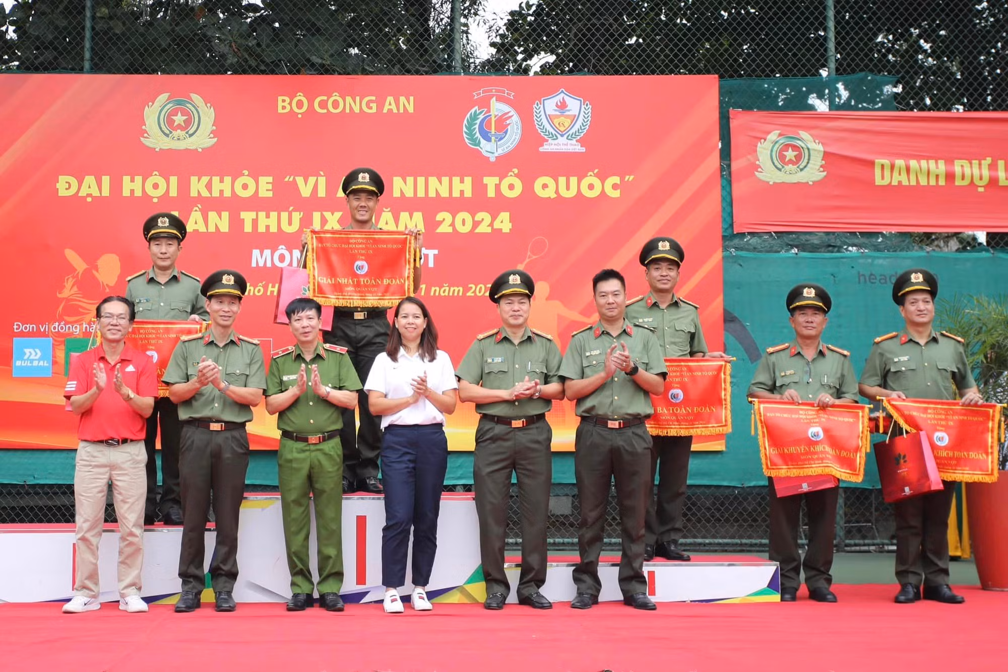 Công an tỉnh Đắk Lắk giành giải Nhất toàn đoàn môn quần vợt Đại hội khỏe “Vì an ninh Tổ quốc” -2