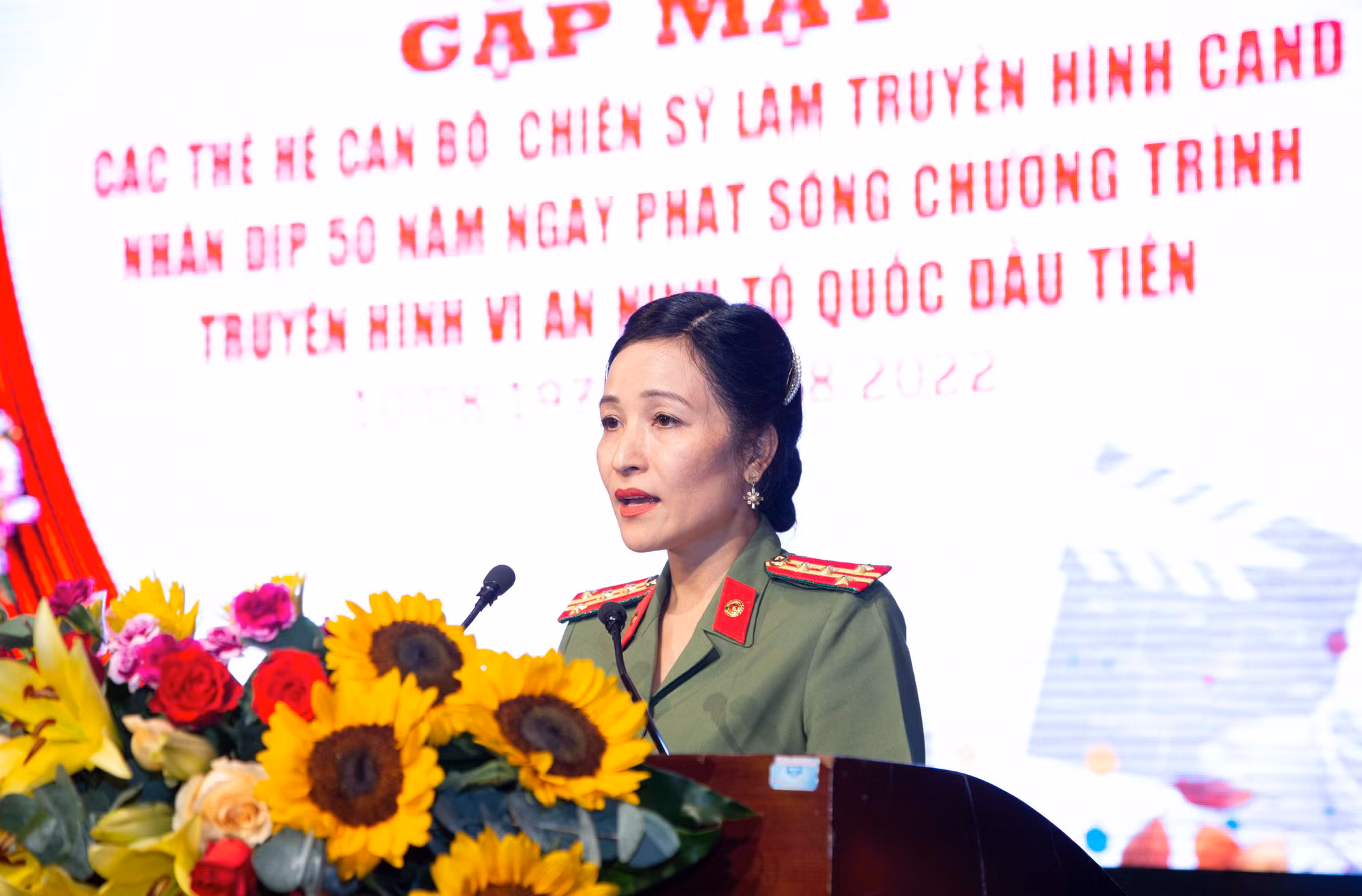 Gặp mặt các thế hệ cán bộ chiến sĩ, phóng viên, biên tập viên nhân Ngày Truyền thống Truyền hình CAND -0