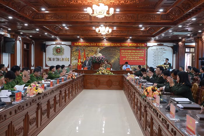 Thứ trưởng Trần Quốc Tỏ làm việc với Công an tỉnh Lâm Đồng -0