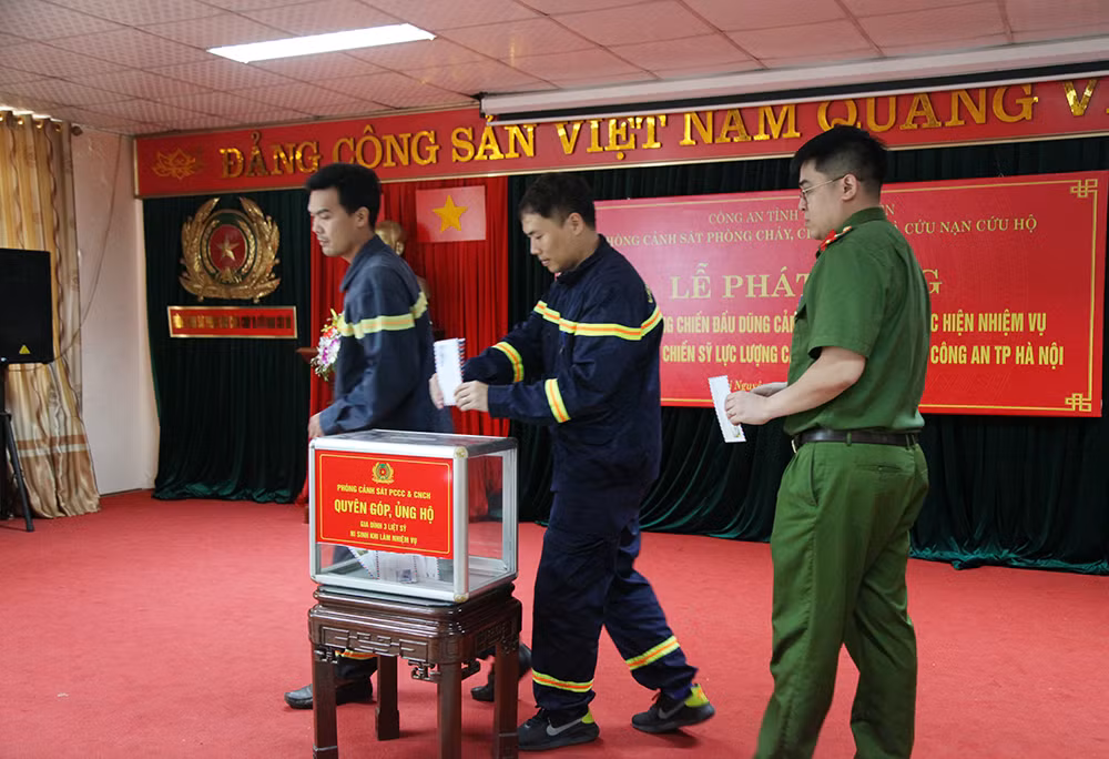 Phát động học tập gương dũng cảm, hy sinh của 3 Liệt sĩ Cảnh sát PCCC -0