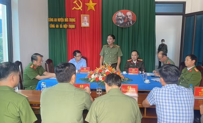 Thứ trưởng Trần Quốc Tỏ làm việc với Công an tỉnh Lâm Đồng -0