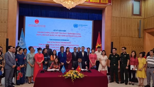 Việt Nam- Liên hợp quốc ký Văn kiện Khung Chiến lược Hợp tác Phát triển Bền vững giai đoạn 2022-2026