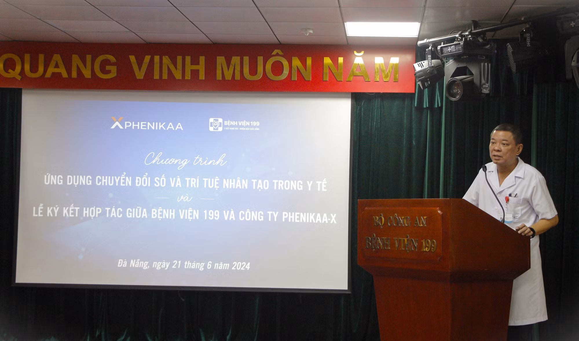 Ký kết hợp tác về ứng dụng chuyển đổi số và trí tuệ nhân tạo trong Y tế giữa Bệnh viện 199 và Công ty cổ phần Phenikaa –X -0