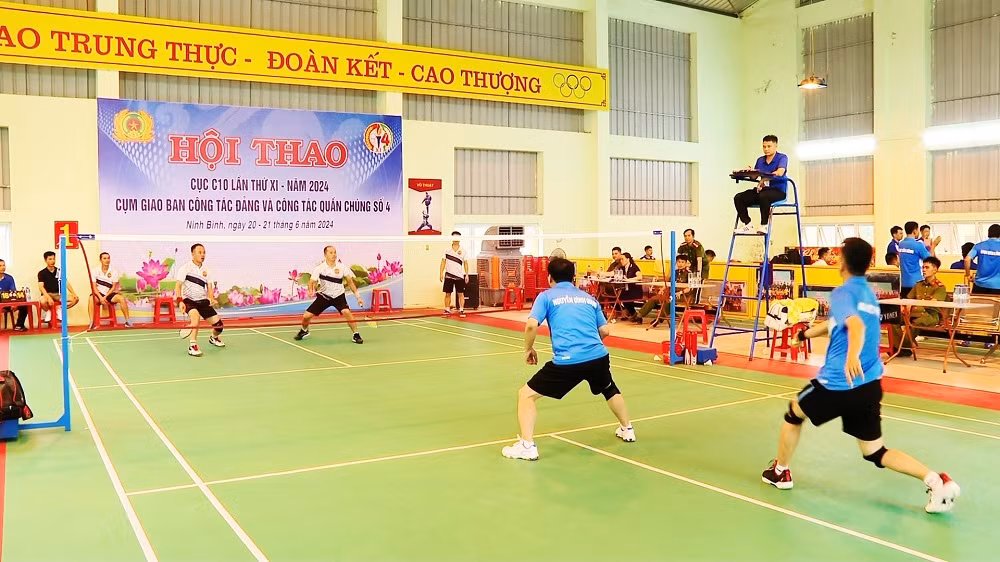 Hội thao giao ban Cụm Công tác đảng và công tác quần chúng số 4 năm 2024 tại Trại giam Ninh Khánh, tỉnh Ninh Bình -0