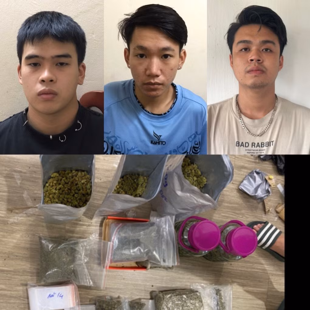 Phá ổ nhóm thuê chung cư cao cấp đóng cần sa, bán trên hội nhóm Telegram -0
