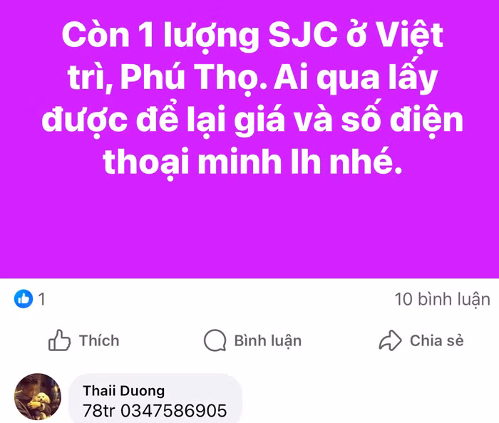 Nở rộ “chợ vàng online”: Tiềm ẩn quá nhiều rủi ro -0
