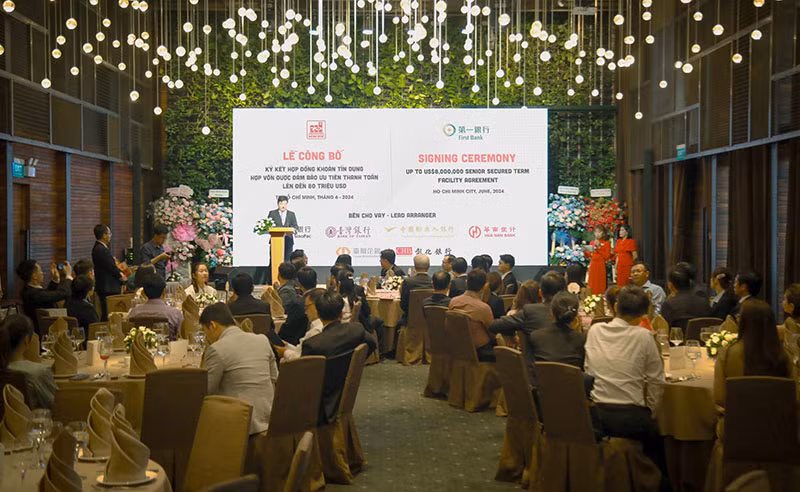Lễ ký kết hợp đồng tín dụng hợp vốn lên đến 80 triệu USD giữa Sao Mai Group và Ngân hàng First Commercial Bank -1