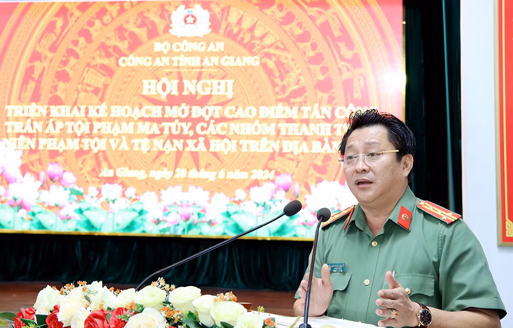 Mở cao điểm trấn áp tội phạm ma tuý, các nhóm thanh thiếu niên phạm tội và tệ nạn xã hội ở An Giang -0