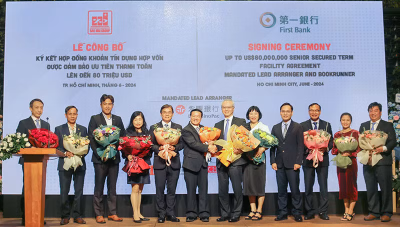 Lễ ký kết hợp đồng tín dụng hợp vốn lên đến 80 triệu USD giữa Sao Mai Group và Ngân hàng First Commercial Bank -0