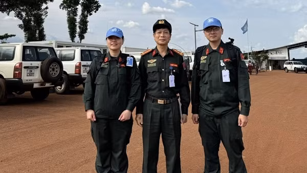 Những sĩ quan Công an Việt Nam đầu tiên ở Abyei