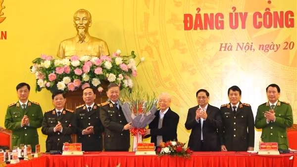 Tổng Bí thư Nguyễn Phú Trọng, Thủ tướng Phạm Minh Chính dự Hội nghị Đảng ủy Công an Trung ương