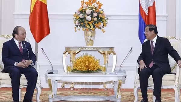 Việt Nam - Campuchia ra Tuyên bố chung ảnh 2