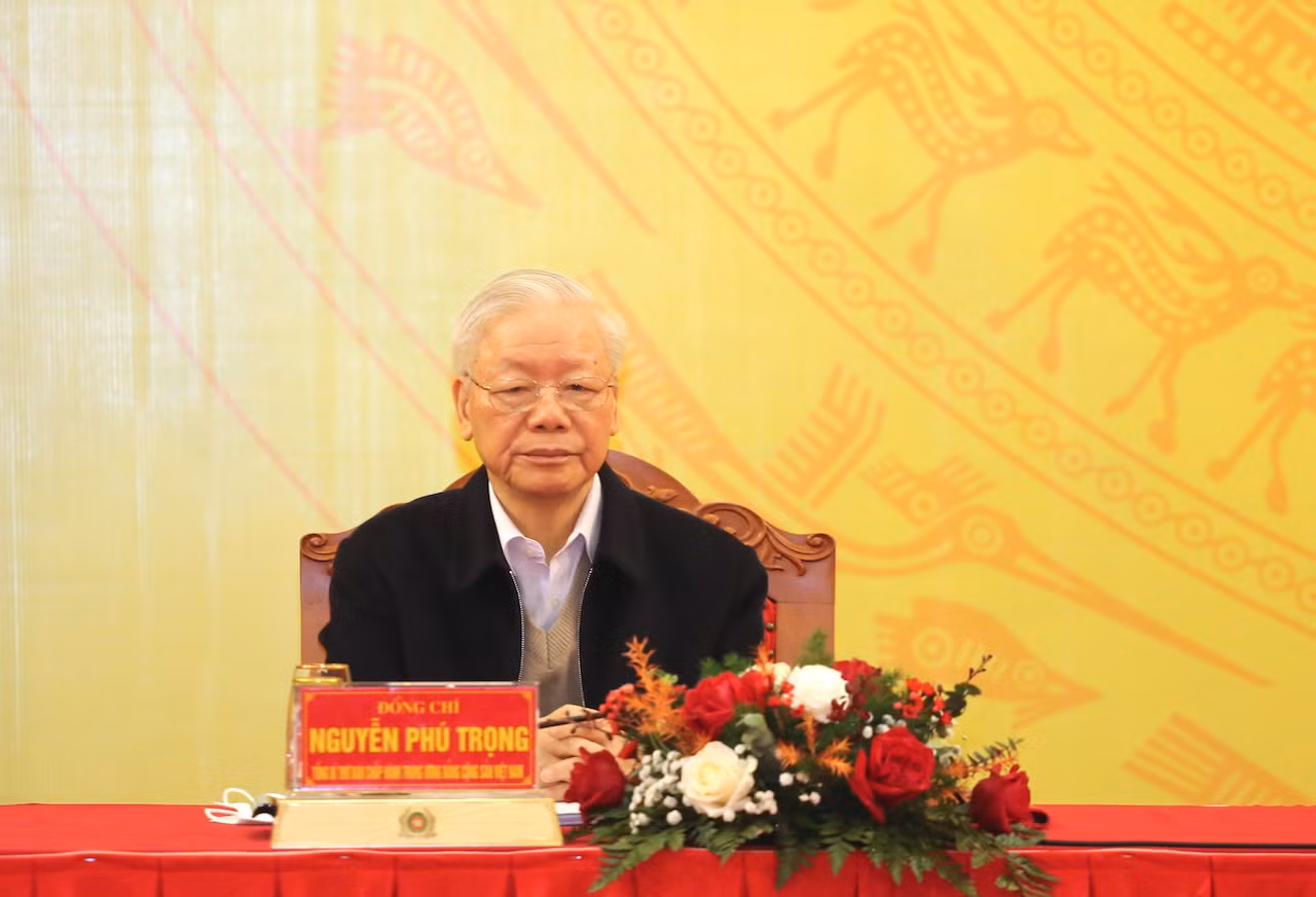 Tổng Bí thư Nguyễn Phú Trọng, Thủ tướng Phạm Minh Chính dự Hội nghị Đảng ủy Công an Trung ương -0