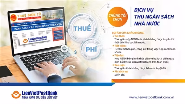 LienVietPostBank triển khai dịch vụ thu ngân sách Nhà nước