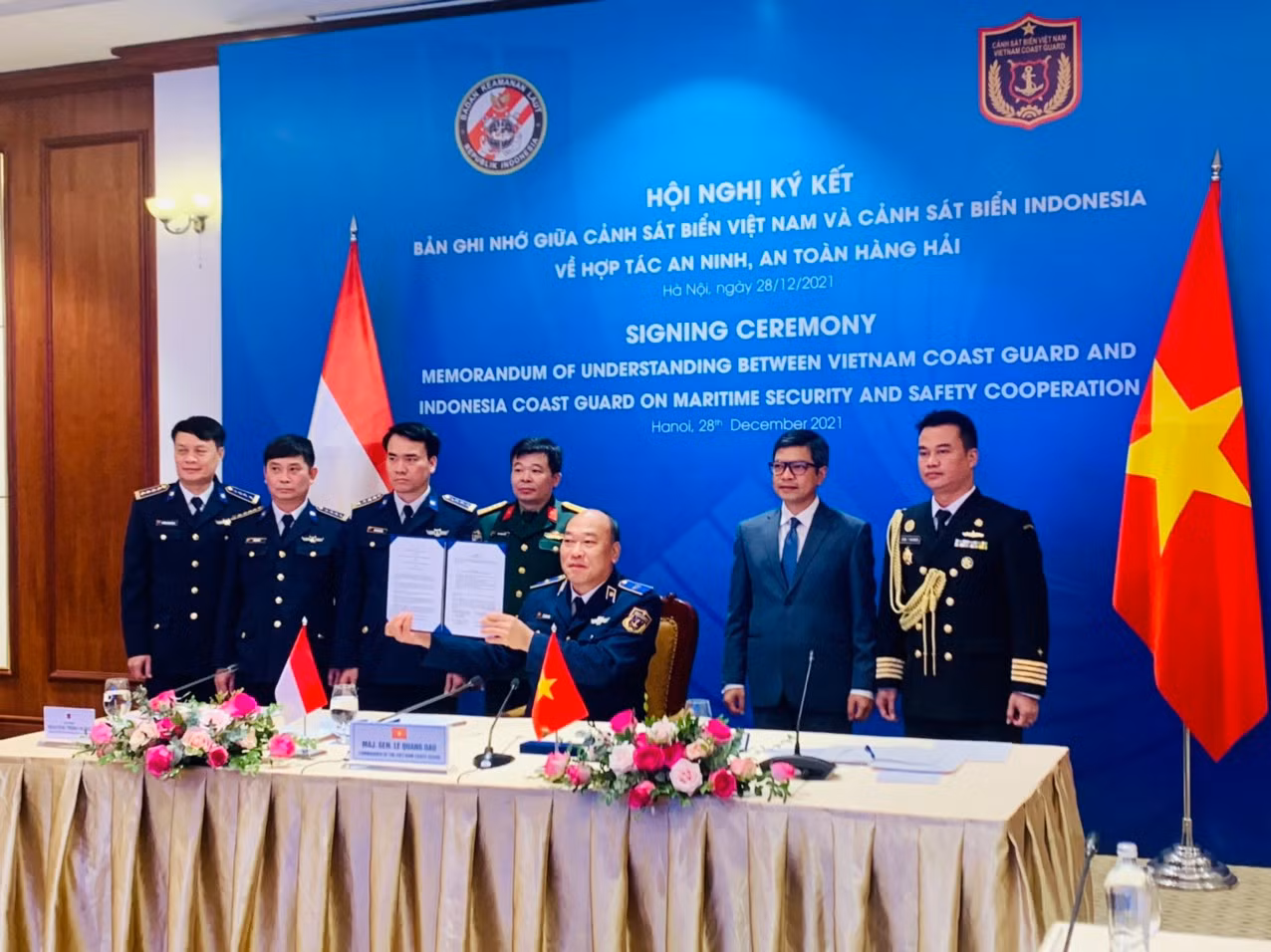 Cảnh sát biển Việt Nam ký bản ghi nhớ về hợp tác an ninh, an toàn hàng hải -0