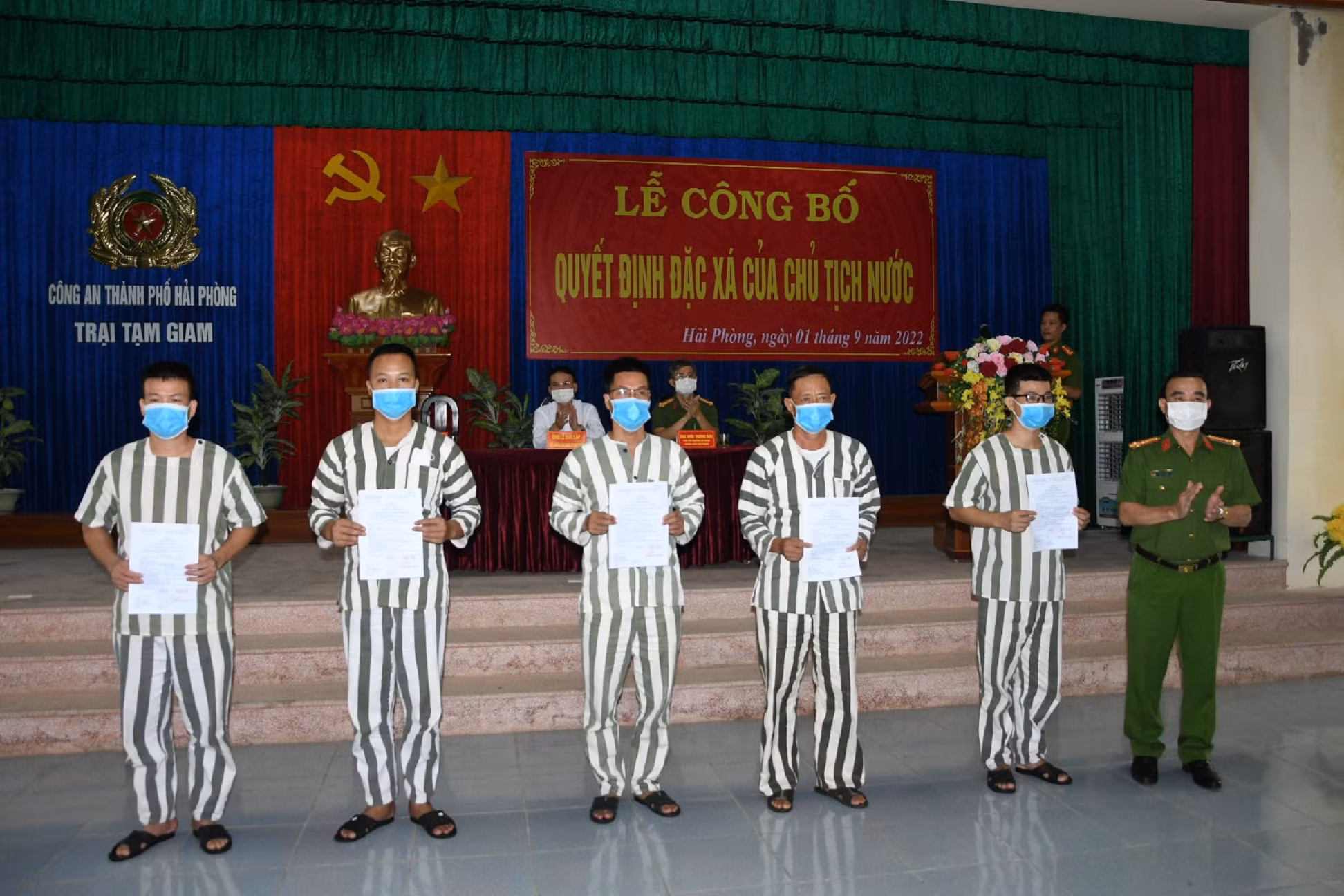 29 phạm nhân tại Hải Phòng được đặc xá nhân dịp Quốc khánh 2-9 -0