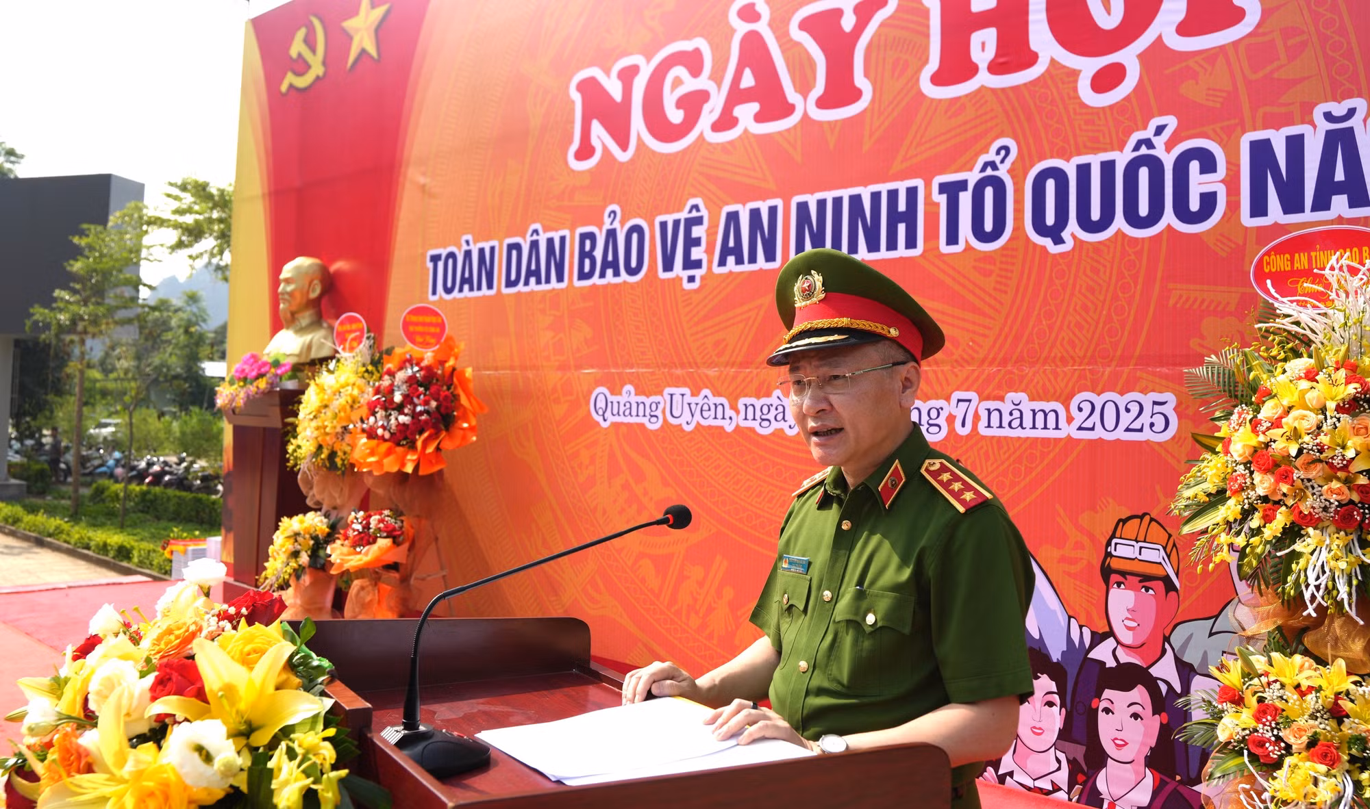 Thứ trưởng Nguyễn Ngọc Lâm dự Ngày hội toàn dân bảo vệ ANTQ tại xã Quảng Uyên -0