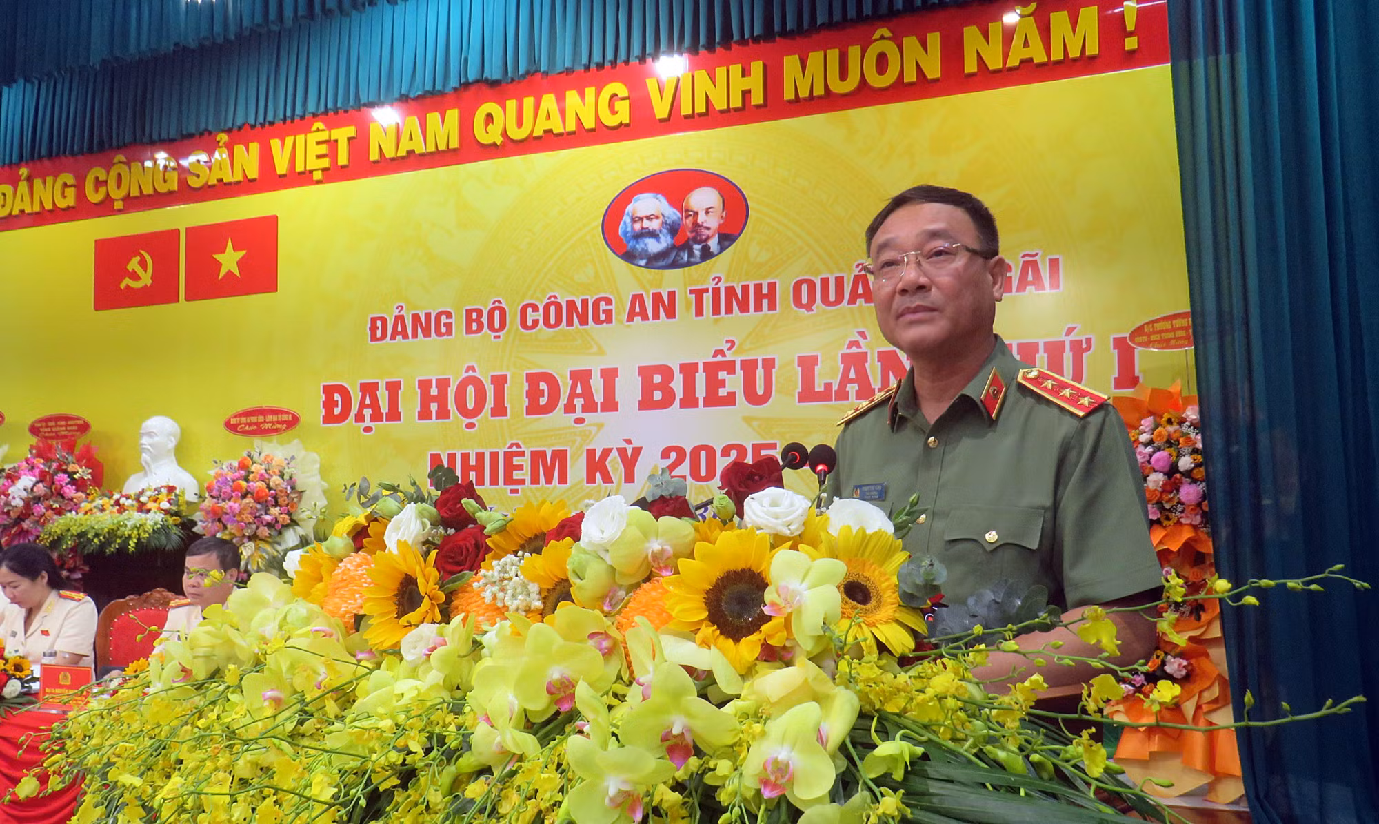 Thứ trưởng Phạm Thế Tùng chỉ đạo Đại hội Đảng bộ Công an tỉnh Quảng Ngãi -0