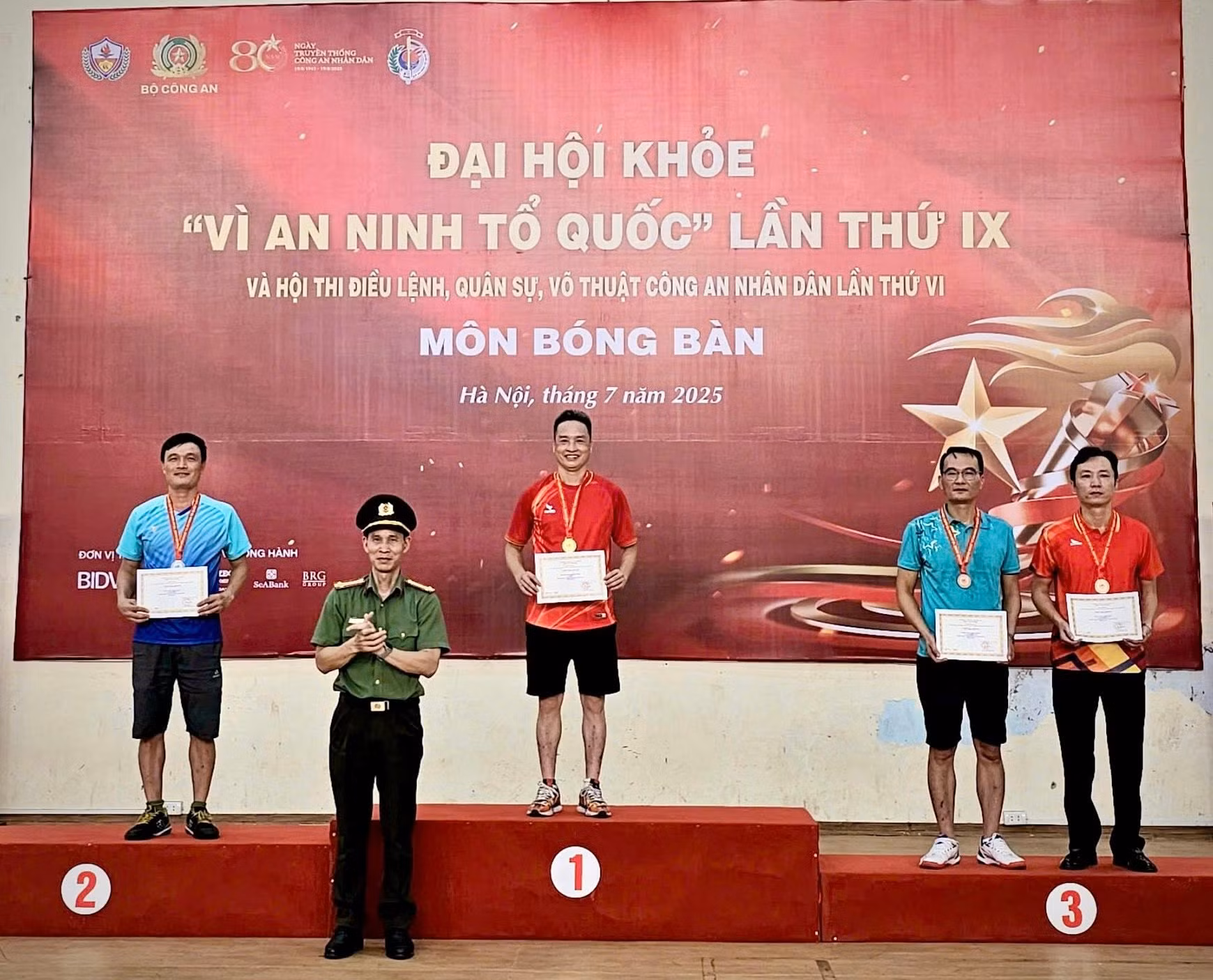 Đội Bộ tư lệnh Cảnh sát cơ động đoạt Huy chương Vàng môn Bóng đá nam 7 người -0