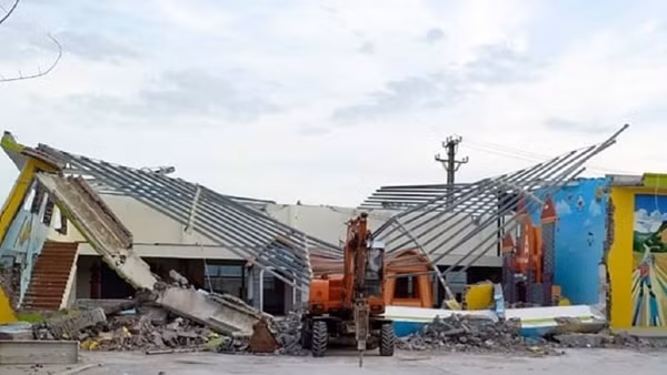 Hải Phòng: Thêm nhiều công trình xây trái phép trên đất nông nghiệp tự tháo dỡ ảnh 4