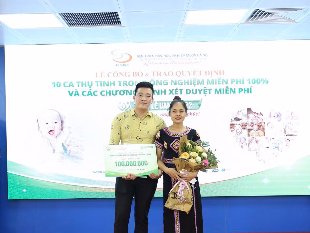 40 cặp vợ chồng nghèo được miễn phí thụ tinh trong ống nghiệm -0