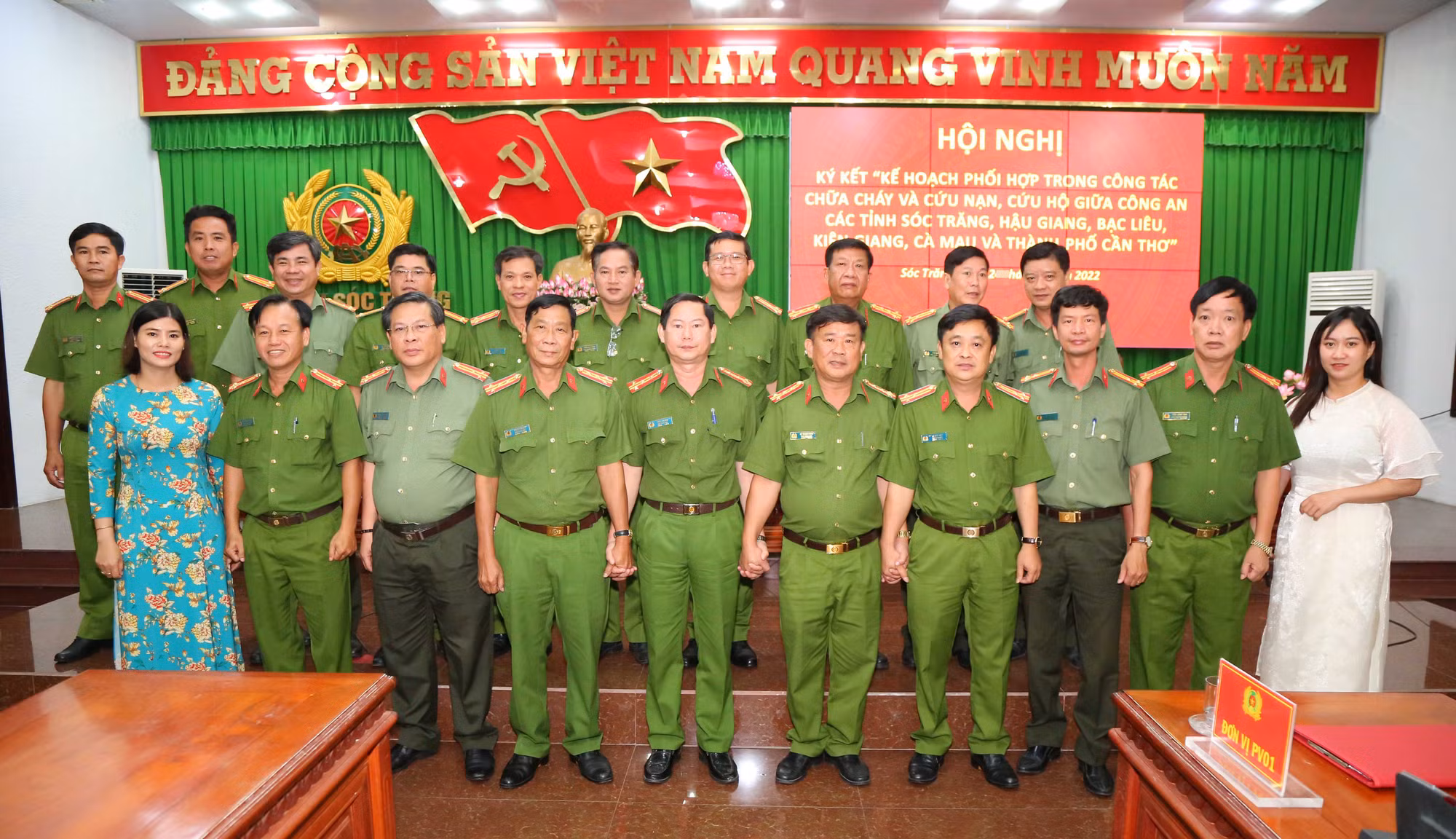 Công an 6 tỉnh, thành Tây Nam Bộ ký kết phối hợp PCCC -0