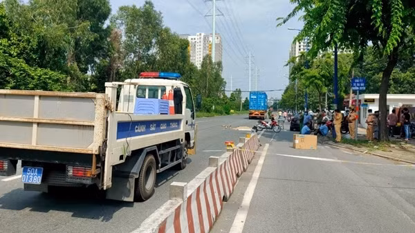 Hai vợ chồng tử vong dưới bánh xe đầu kéo ảnh 2