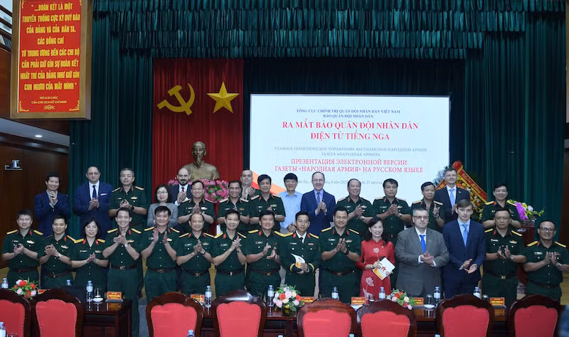 Ra mắt Báo Quân đội nhân dân Điện tử tiếng Nga -0