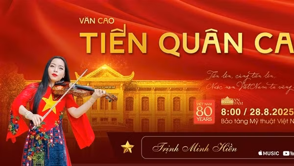 Kết hợp 9 bảo vật, nhiều tác phẩm mỹ thuật và “Tiến quân ca” trong MV mừng đại lễ