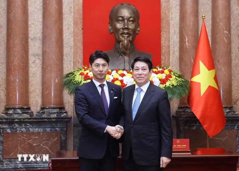Chủ tịch nước tiếp Trưởng Ban Thanh niên Đảng Dân chủ tự do Nhật Bản -0
