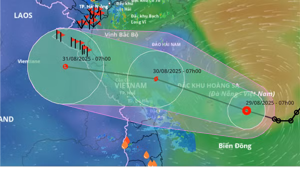 Áp thấp nhiệt đới khả năng thành bão, mưa lớn từ Đà Nắng đến đồng bằng Bắc Bộ