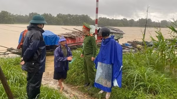 Công an tỉnh Thanh Hóa đã huy động 100% lực lượng ứng phó mưa lũ