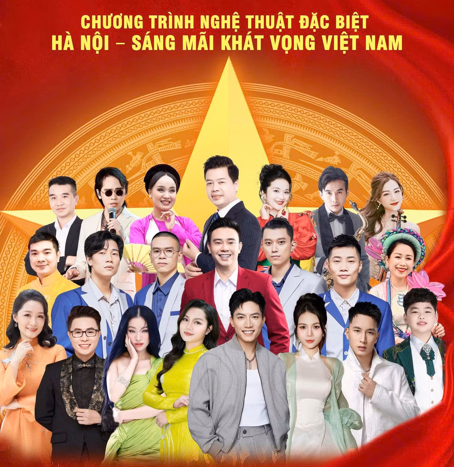 Dàn hợp xướng gần 2.000 người biểu diễn trong chương trình “Hà Nội - Sáng mãi khát vọng Việt Nam” -0