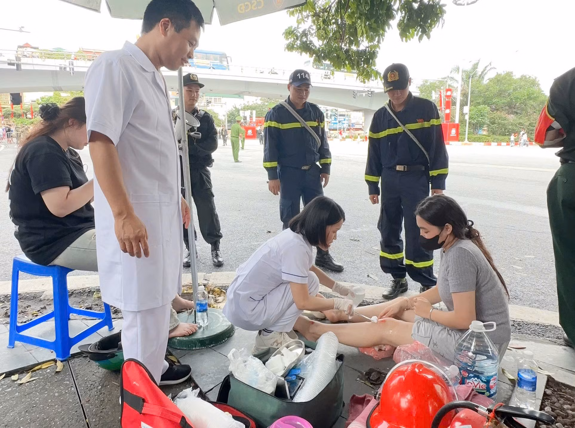 Đảm bảo y tế cho lễ tổng duyệt sự kiện A80 -0