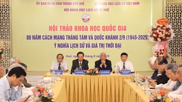 Hội thảo khoa học 80 năm Cách mạng Tháng Tám và Quốc khánh 2/9