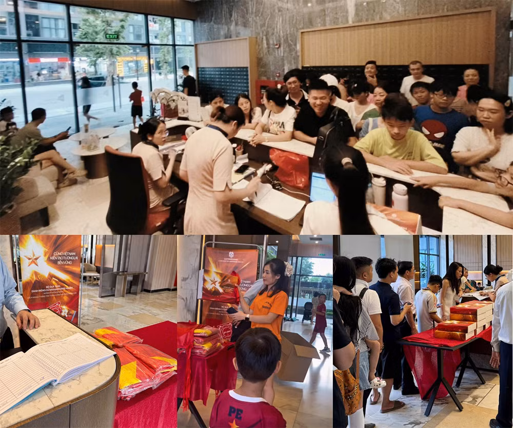 Cư dân&nbsp;Masterise Homes nhận quà 