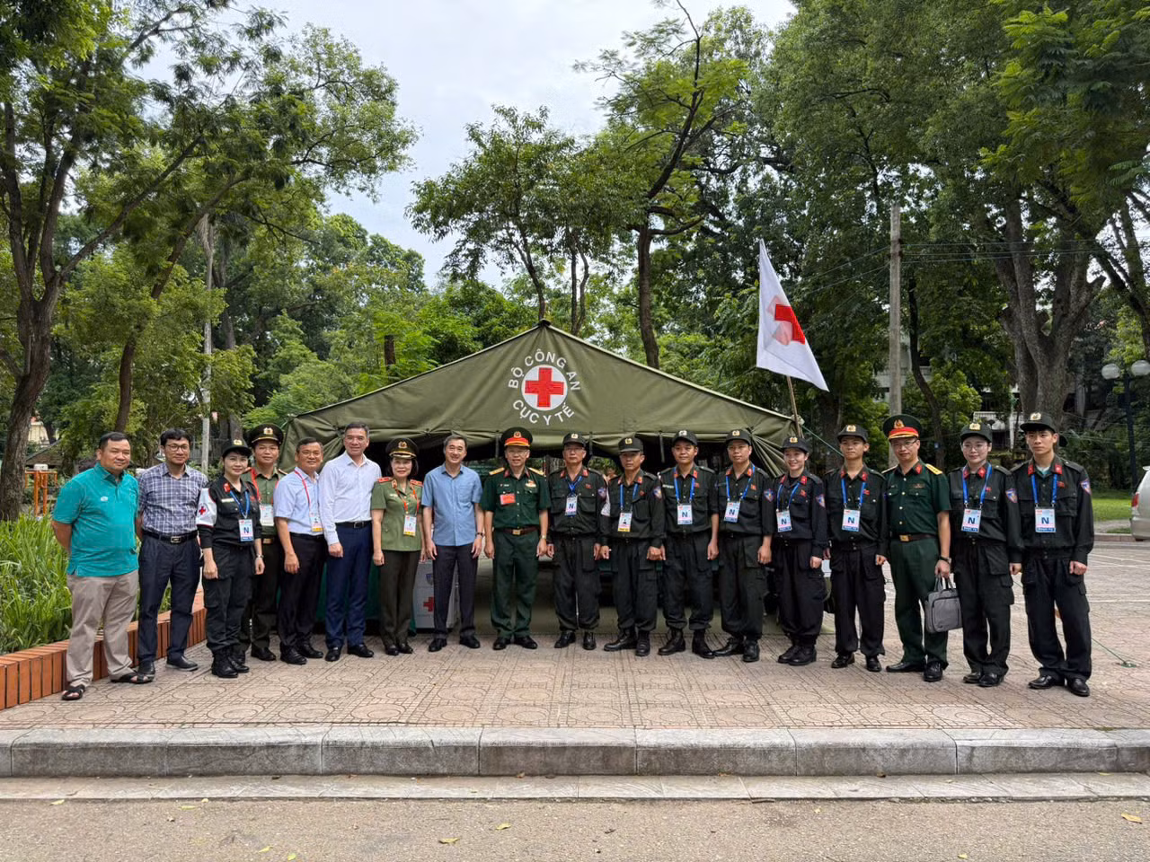 Đảm bảo y tế cho lễ tổng duyệt sự kiện A80 -0