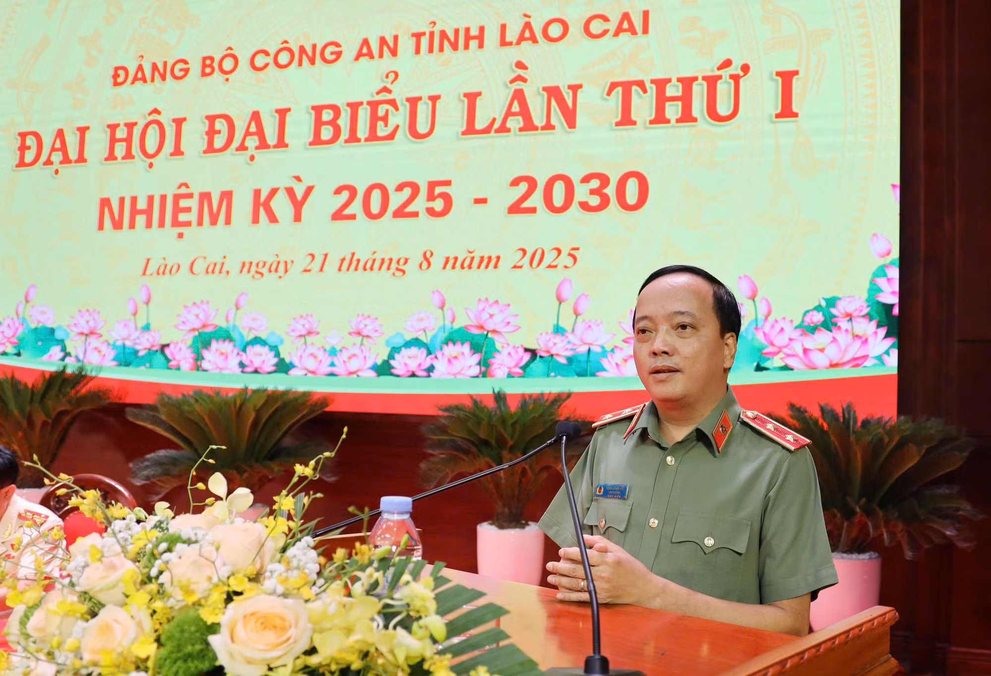 Thứ trưởng Đặng Hồng Đức dự và chỉ đạo Đại hội đại biểu Đảng bộ Công an tỉnh Lào Cai -0