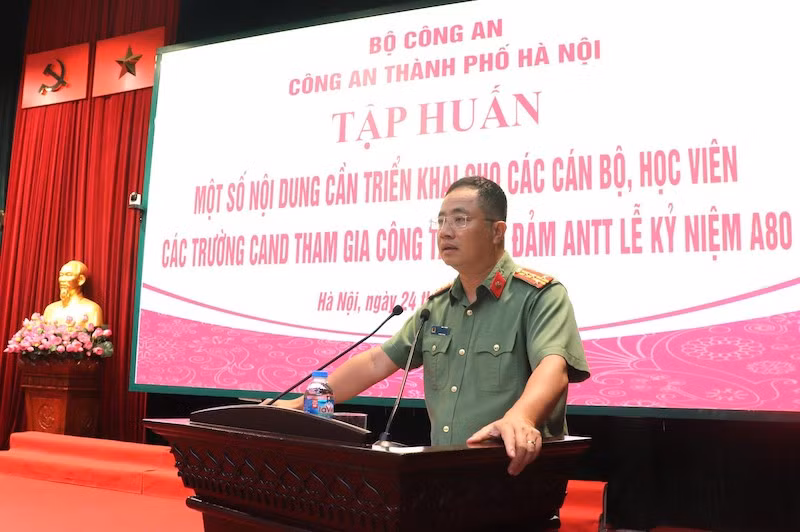 Hơn 1700 học viên từ các trường CAND tham dự buổi tập huấn công tác bảo đảm ANTT Lễ kỷ niệm A80 -0