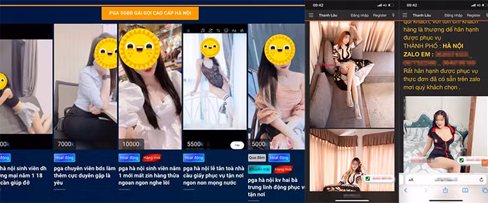 Triệt phá đường dây mại dâm 