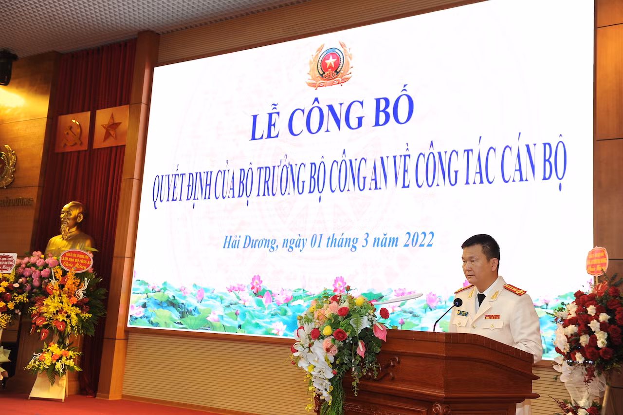 Công bố quyết định bổ nhiệm tân Giám đốc Công an tỉnh Hải Dương -0