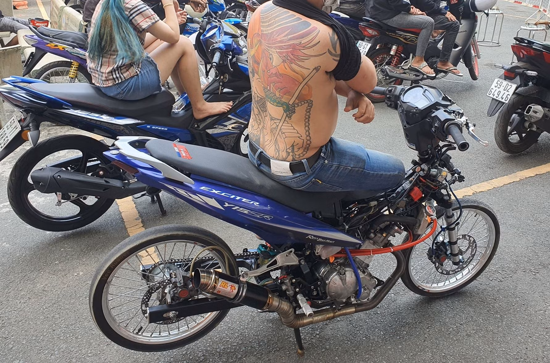 Các phương tiện của các "quái xế" đều được thay đổi kết cấu.
