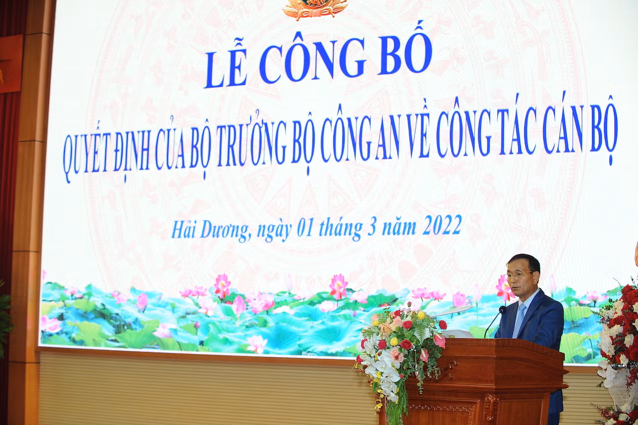 Công bố quyết định bổ nhiệm tân Giám đốc Công an tỉnh Hải Dương -0