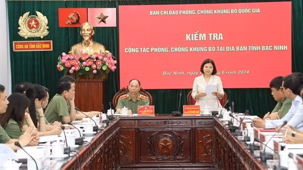 Ban chỉ đạo phòng, chống khủng bố Quốc gia kiểm tra công tác tại địa bàn tỉnh Bắc Ninh