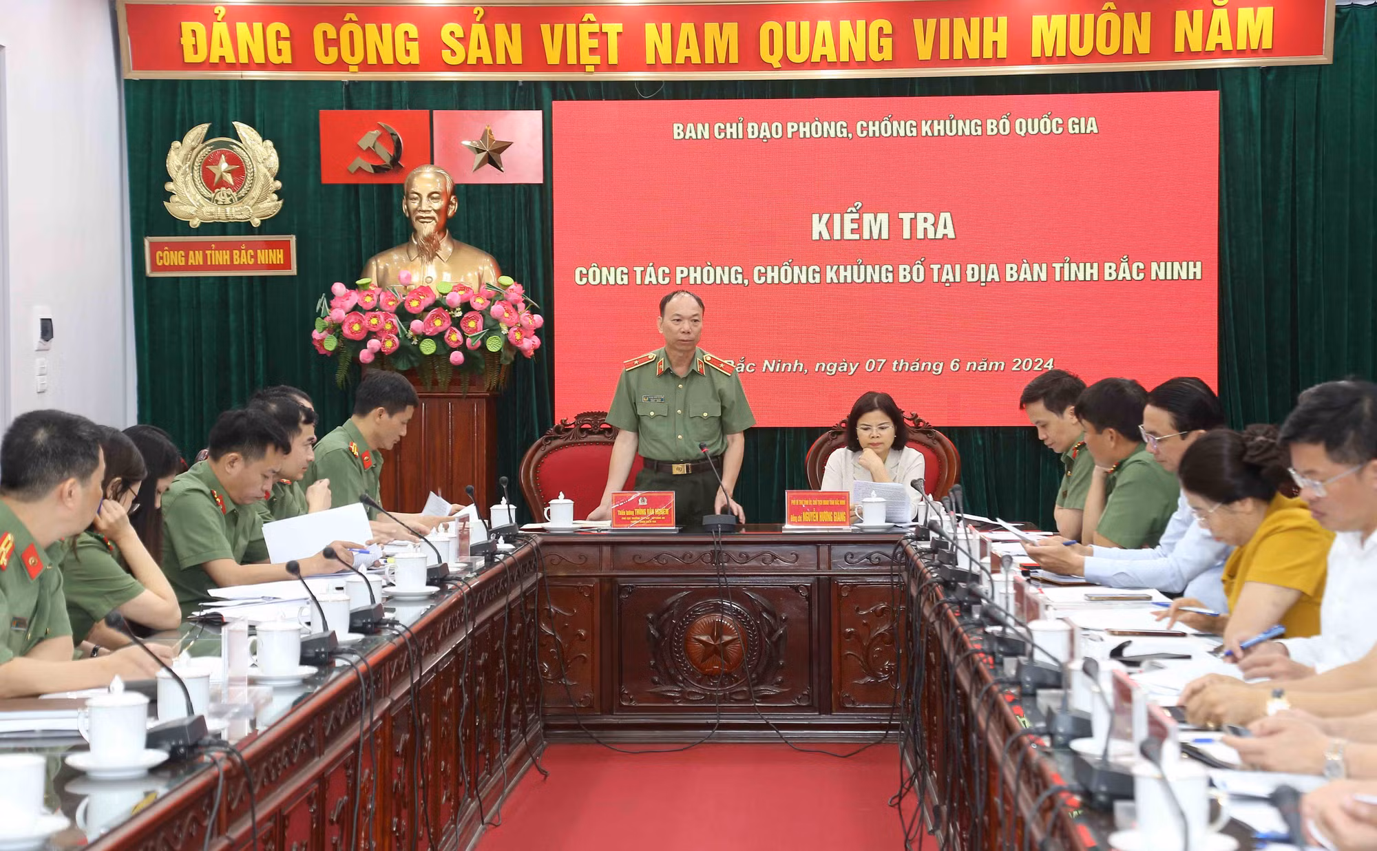 Ban chỉ đạo phòng, chống khủng bố Quốc gia kiểm tra công tác tại địa bàn tỉnh Bắc Ninh -0