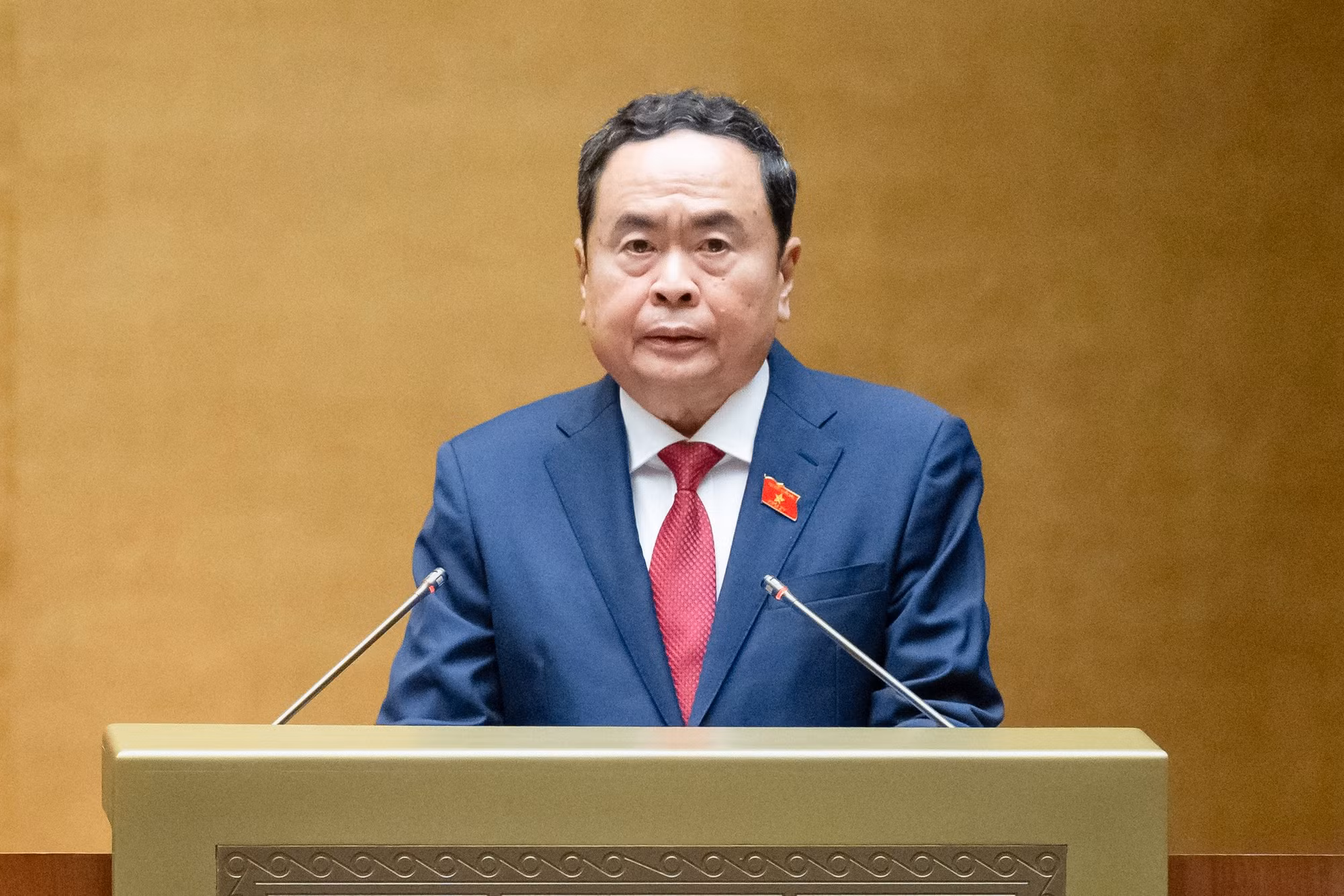 Chủ tịch Quốc hội Trần Thanh Mẫn phát biểu mở đầu phiên chất vấn.
