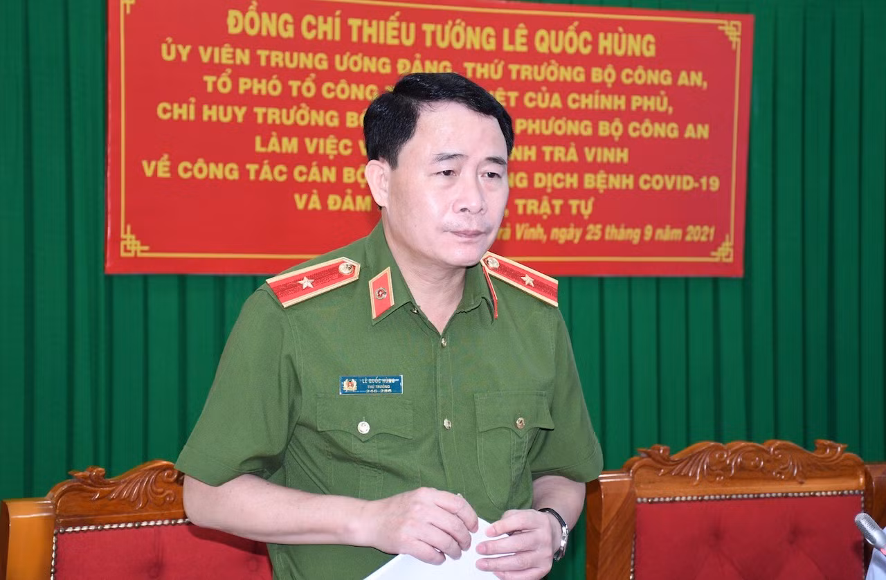 Thứ trưởng Lê Quốc Hùng kiểm tra công tác tại Công an tỉnh Trà Vinh -2